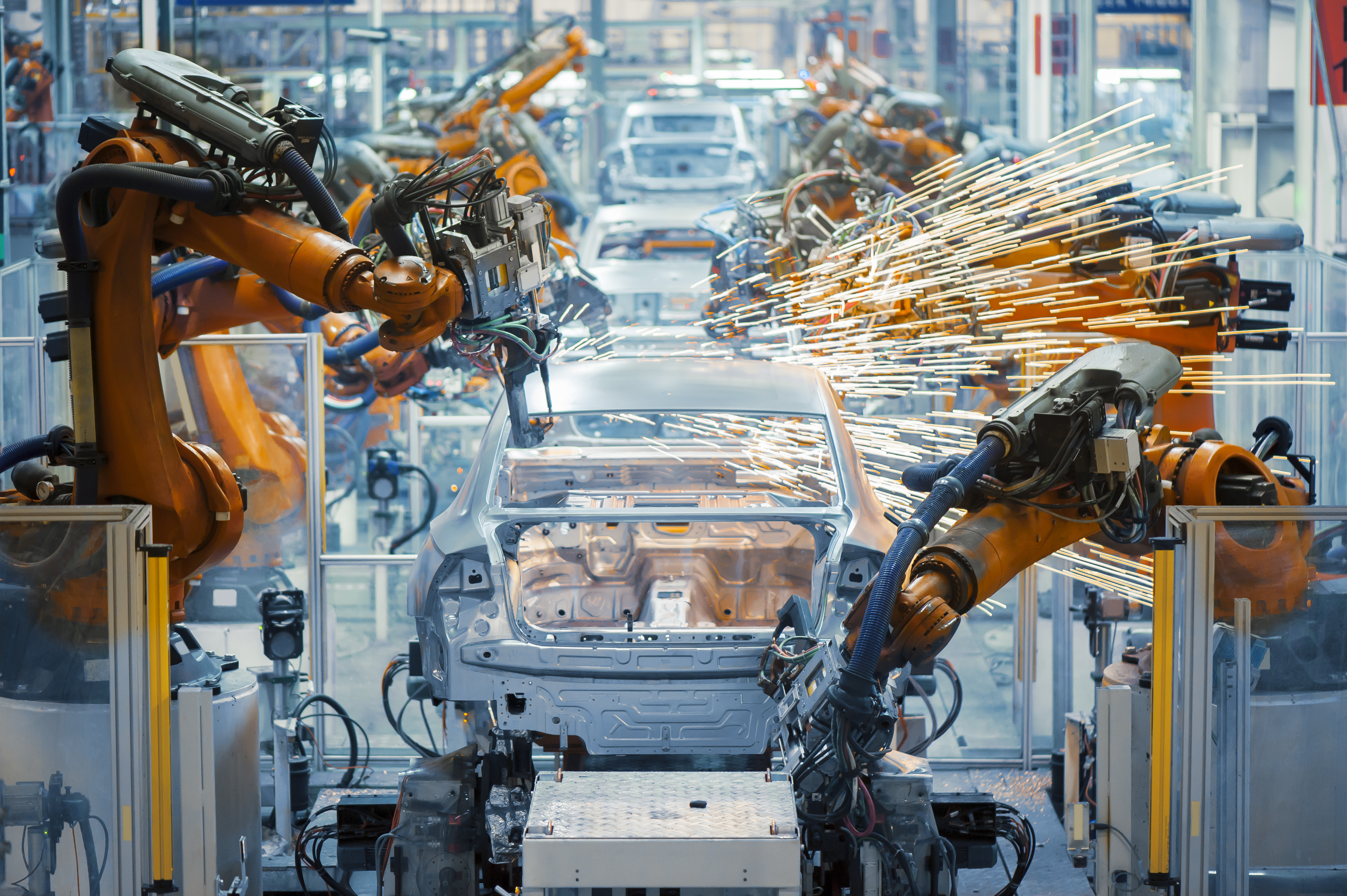 Linha de produção automotiva