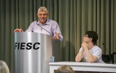 Mauri Busarello falou sobre sua experiência de acompanhar o filho Jonathan na escola (foto: Fernando Willadino)