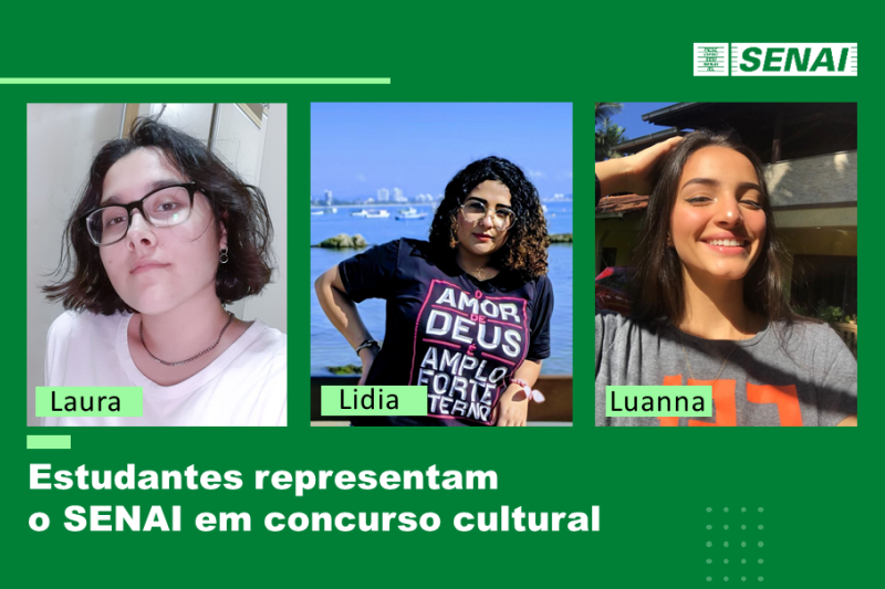 Luanna, Laura e Lidia venceram concurso estadual sobre o combate ao trabalho infantil