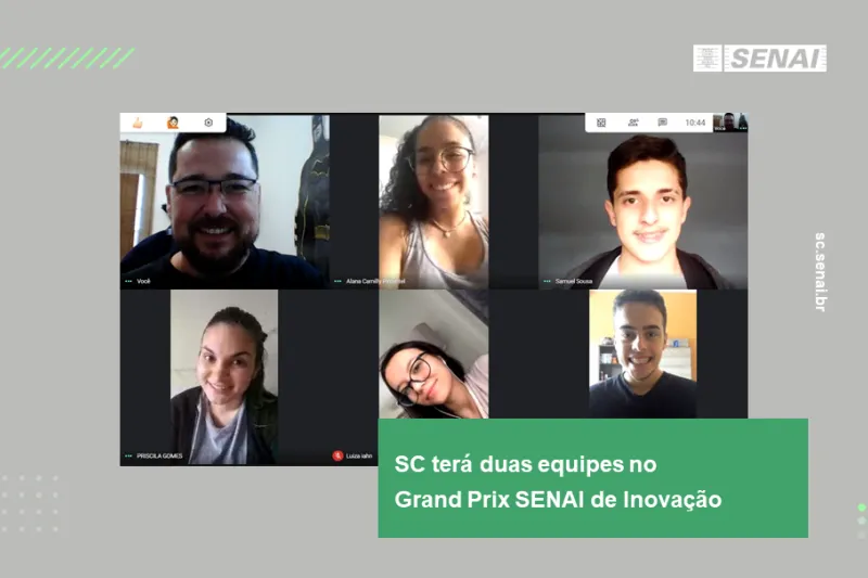 Estudantes do SENAI/SC vão a desafio nacional de inovação